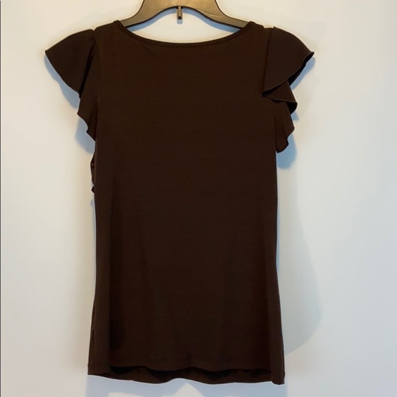 AGB Women’s Brown Beaded Tank Top Size Small - Picture 2 of 5